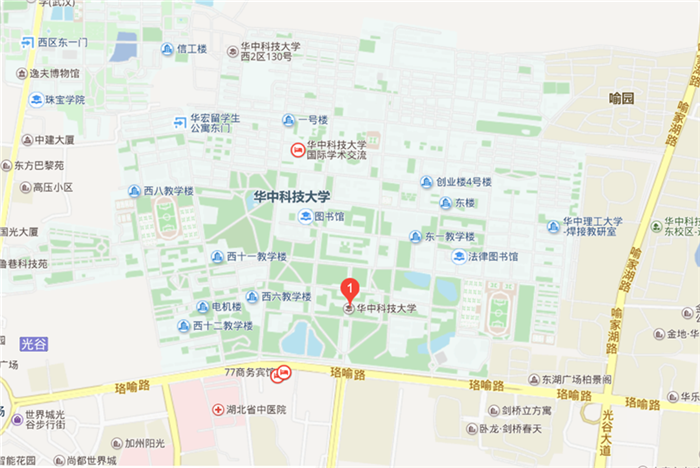 华中科技大学学校地图